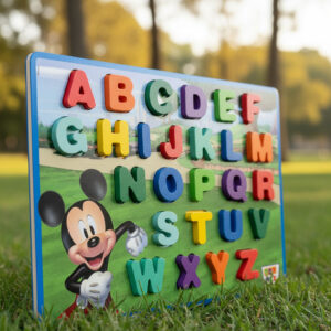 Brinquedo Educativo Encaixe mdf Divertido Cores Alfabeto Numero — Brinquedos