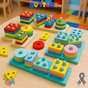 Brinquedo Encaixe Divertido Autismo Tea Educativo Sensorial