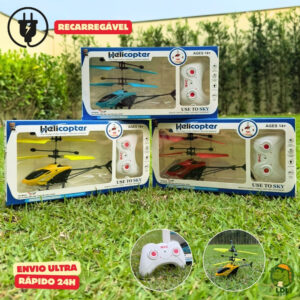 Brinquedo Helicóptero Drone Controle Remoto Sensor De Mão Voador