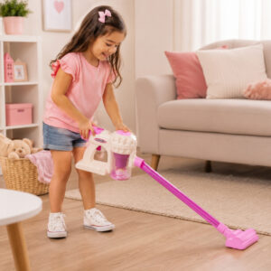 Brinquedo Infantil Aspirador de Pó Castela Limpeza Faz de Conta