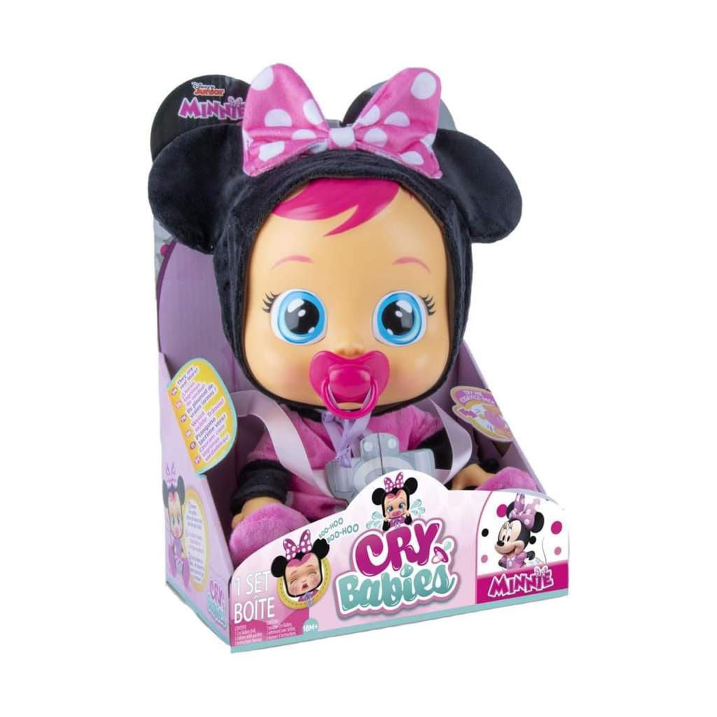 Brinquedo Infantil Boneca Cry Babies Minnie Chora e Emite sons — Brinquedos