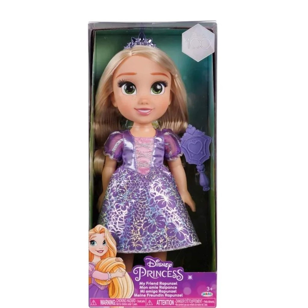Brinquedo Infantil Boneca Princesa Disney Rapunzel 38CM Multikids
