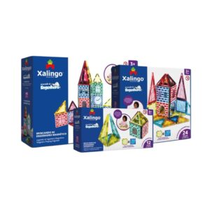 Brinquedo Infantil Brincando de Engenheiro Blocos de Montar