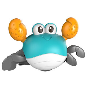 Brinquedo Infantil Caranguejo Azul Com Corda Para Banho e Chão Toys