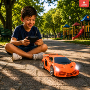 Brinquedo Infantil Carrinho de Controle Remoto Esportivo com 4