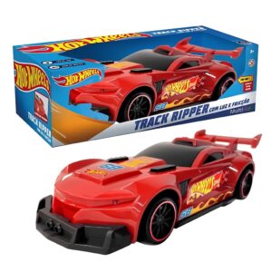 Brinquedo Infantil Hot Wheels Carros Track Ripper Vermelho c Luz e