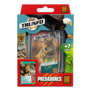 Brinquedo Infantil Jogo de Cartas Super Trunfo Predadores Grow 01629