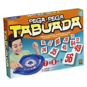 Brinquedo Infantil Jogo de Tabuleiro Pega Pega Tabuada Grow 01467