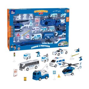 Brinquedo Infantil Kit Carrinhos Polícia G Fenix
