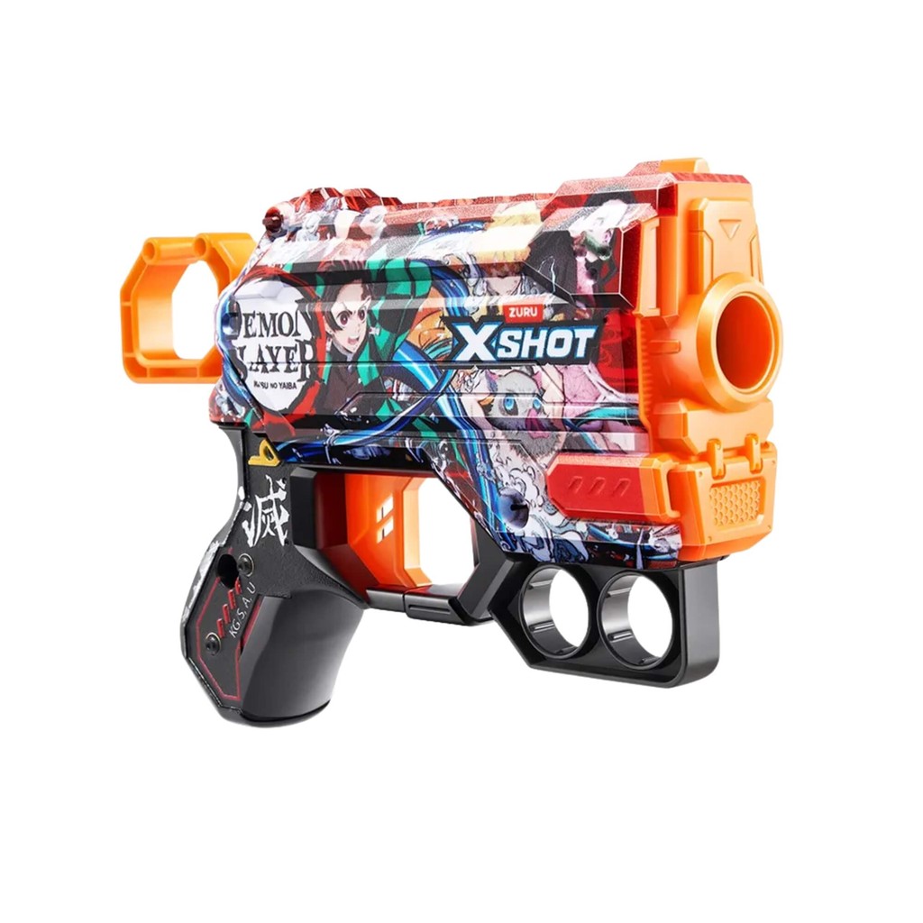 Brinquedo Infantil Lançador de Dardos X-Shot Skins Menace Demon