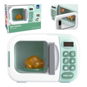 Brinquedo Infantil Microondas Mini Cozinha com Luz e Som Interativo