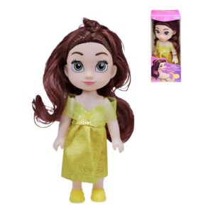 Brinquedo Infantil Mini Boneca Princesa Bela 15cm +3 Anos Etitoys