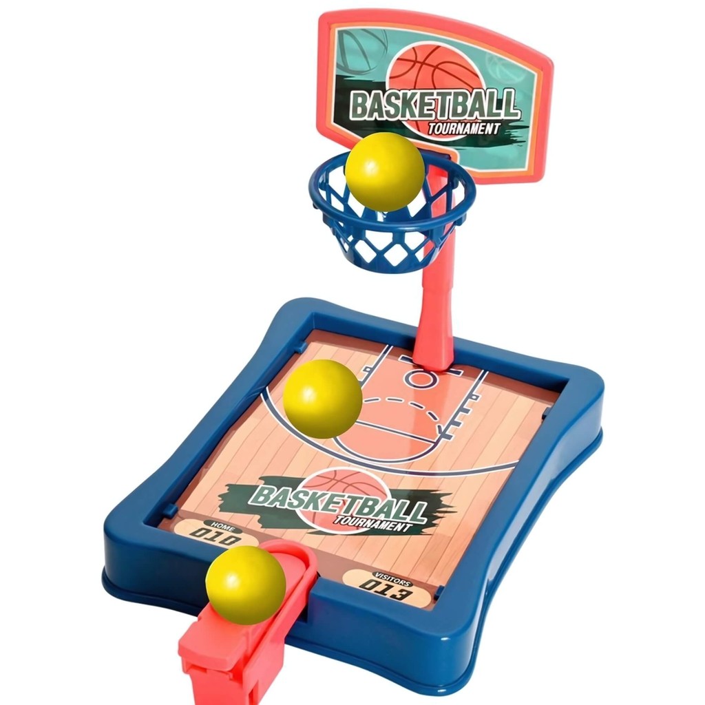Brinquedo Infantil Mini Jogo Basquete de Mesa com 6 Bolinhas Zippy