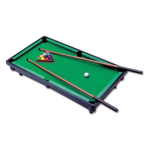 Brinquedo Infantil Mini Mesa de Bilhar com Tacos e Bolinhas Coloridas