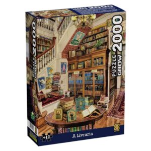 Brinquedo Infantil Quebra-Cabeça Puzzle A Livraria 2000 Peças Grow