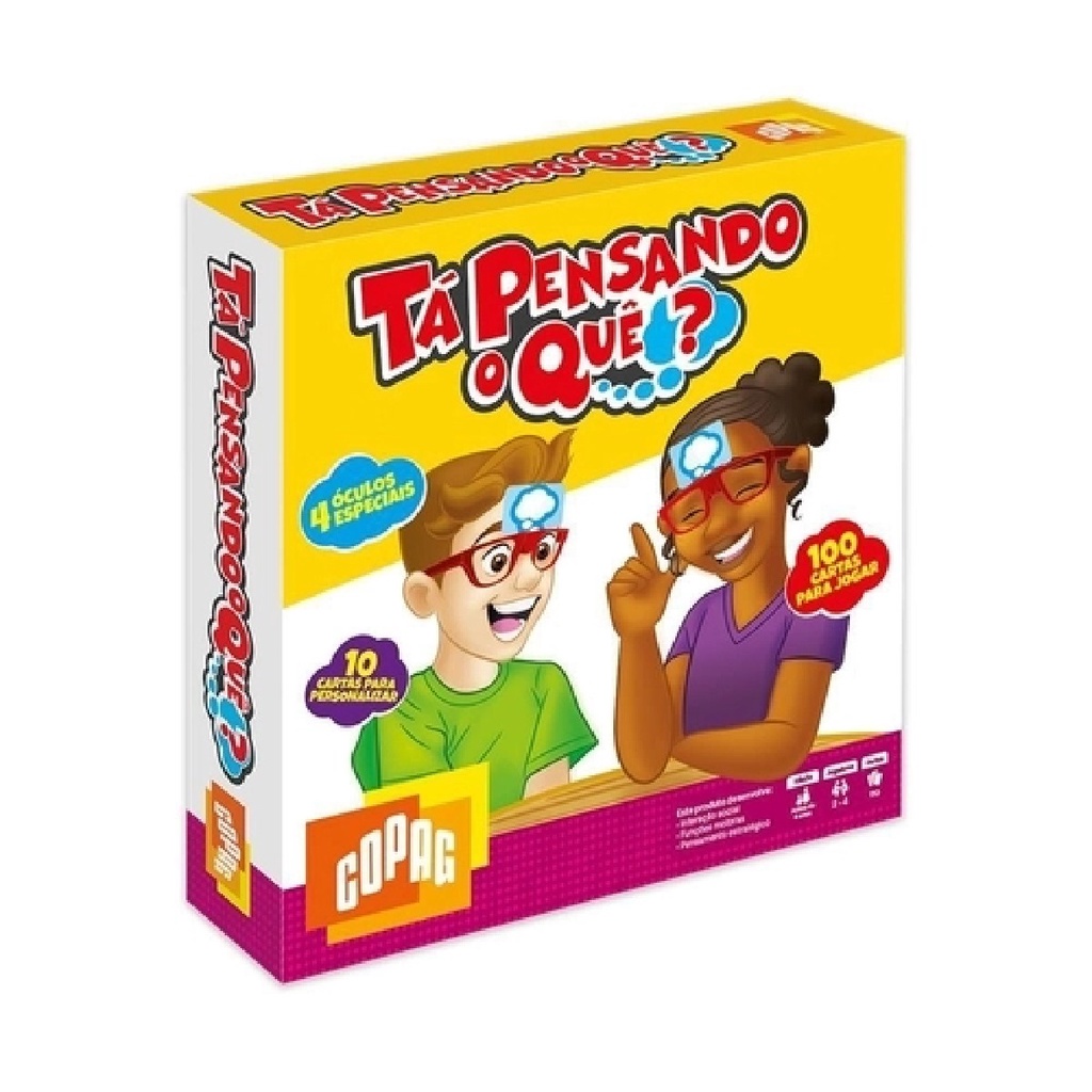 Brinquedo Jogo Ta Pensando O Que? Com tabuleiro Copag 90940