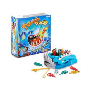 Brinquedo Jogo Tubarão Bocão Com Vara de Pescar Multikids