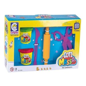 Brinquedo Kit de Confeiteiro com 2 Potes de Massinha Atóxica e