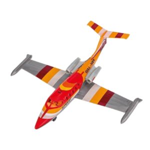 Brinquedo Maquinas Miniatura de Aviao a Jato Com Rodinhas 30 cm