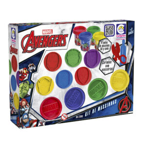 Brinquedo Massinha Carimbo Marvel Avengers