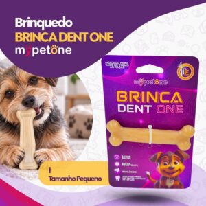 Brinquedo Osso Bamboo Brinca Dent One Sabor Bacon I Pequeno