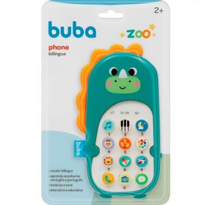 Brinquedo P Bebê Celular Bilíngue Dino Zoo 17091 Buba