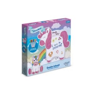 Brinquedo para Crianças Quadro Lousa Infantil Unicórnio C Kit de