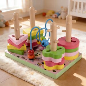 Brinquedo Pedagógico Aramado Cores e Formas Disney Montessori