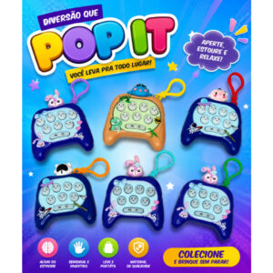 Brinquedo Pop It Game Eletrônico Infantil com Som e Luzes Jogo de
