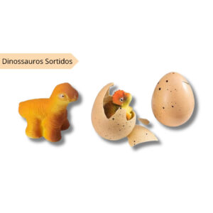 Brinquedo Unitário Ovo Dinossauro Fóssil Egg Tamanho M Cresce na Água