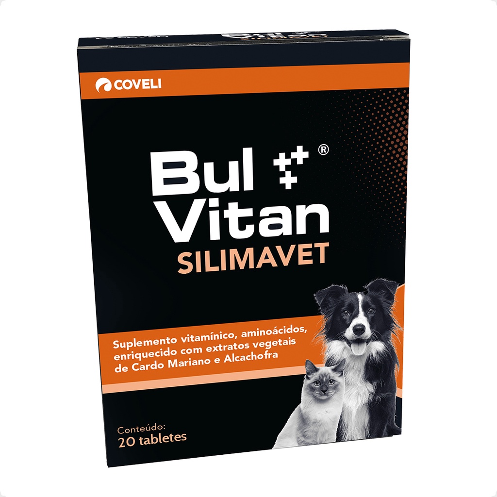 Bulvitan Silimavet Coveli Suplemento Vitamínico 20 Tabletes