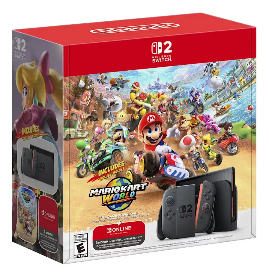 Bundle Nintendo Switch 2 Mario Kart World 3 Meses Nso — Games
