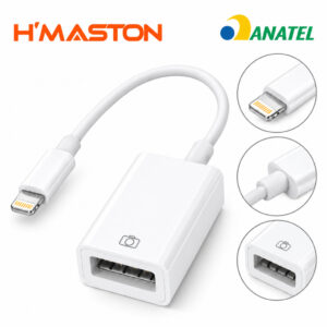 Cabo Adaptador Otg Lightning iPhone para USB 2.0 Fêmea H’Maston