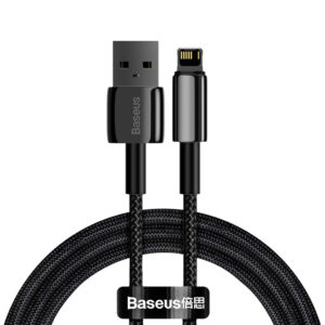 Cabo Baseus Usb P Lightning Tungsten Fast Charging 2.4a 1m para