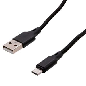 Cabo Carregador Dados SV Preto USB 3.0 para Micro USB V8 Tipo-B 2