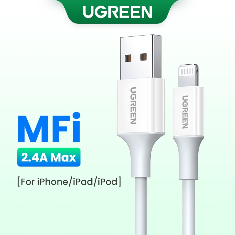 Cabo De Carregamento Rápido Ugreen 2.4A Mfi USB Para Iluminação — Celulares e Acessórios