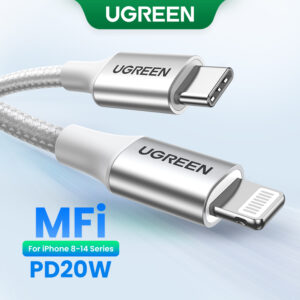 Cabo De Carregamento Ugreen MFi 20W USB Tipo C Para O iPhone 14 Pro