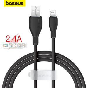 Cabo De Carregamento USB Baseus Pudding Série 2.4A Para iPhone 14 13