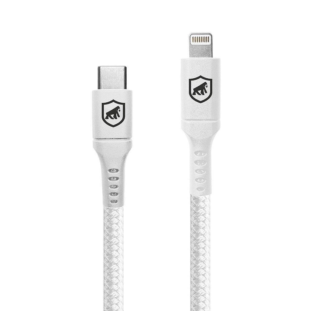 Cabo em Nylon Survivor para iPhone Lightning Tipo C 1,5m Branco — Celulares e Acessórios