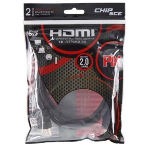 Cabo Hdmi 2.0 Premium 2 metros 19 pinos 4K UltraHD 3D Chip Sce