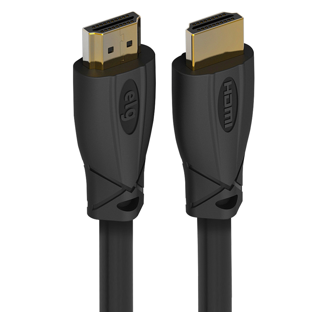 Cabo Hdmi 2.1 8K 144Hz 48Gbps 2,5m Conector Dourado HD8K25 Elg