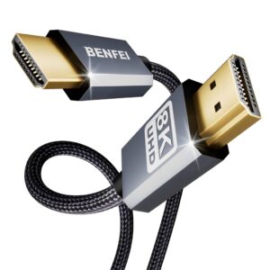 Cabo Hdmi Benfei 8K Macho Macho 1,8 Metros Cinza