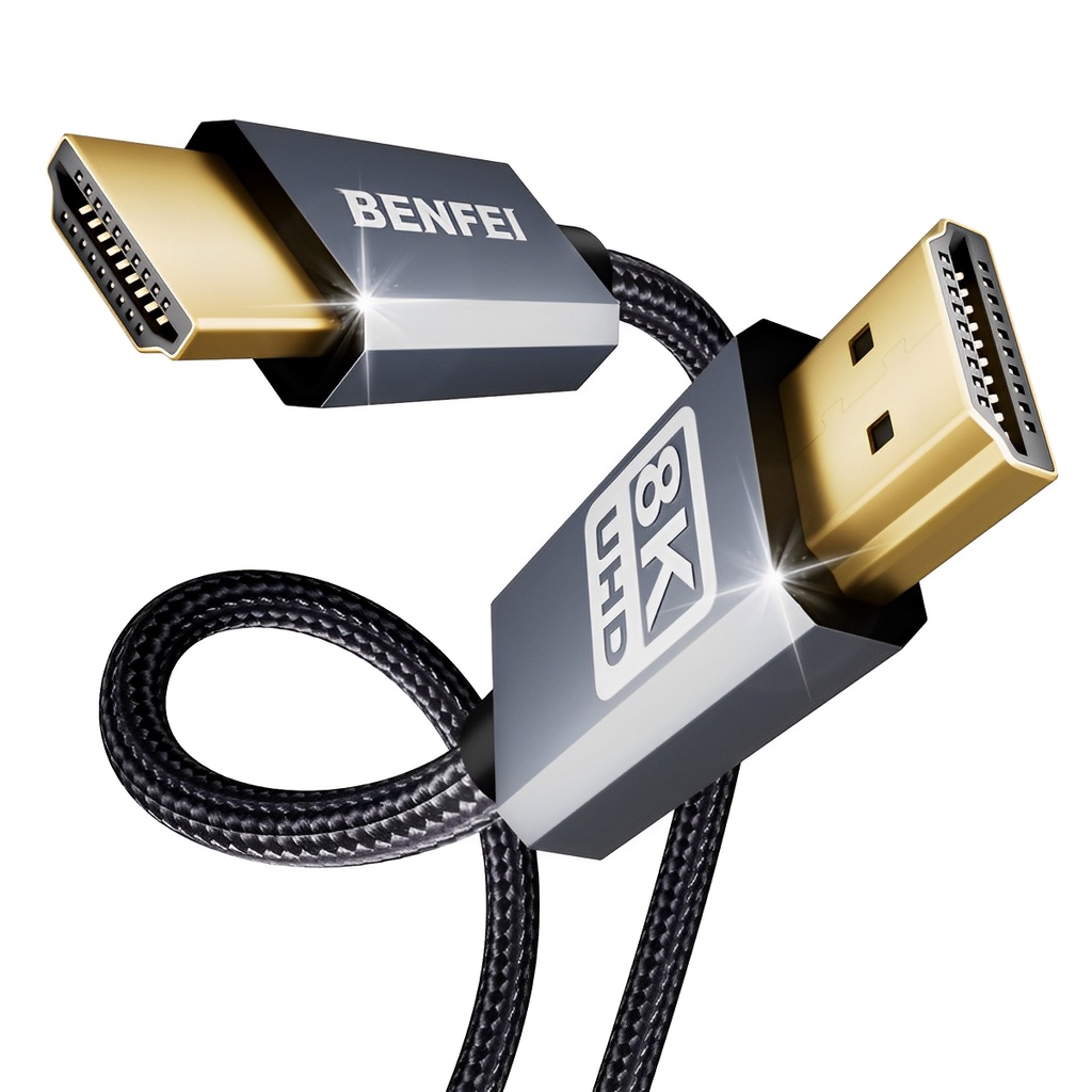 Cabo Hdmi Benfei 8K Macho Macho 1,8 Metros Cinza — Informática