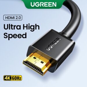 Cabo Hdmi Ugreen 4K 2.0 Para TV Apple PS4 Splitter Switch Box De