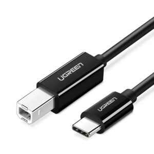 Cabo Impressora Ugreen Usb C p Usb B Macho 1 Metro Preto