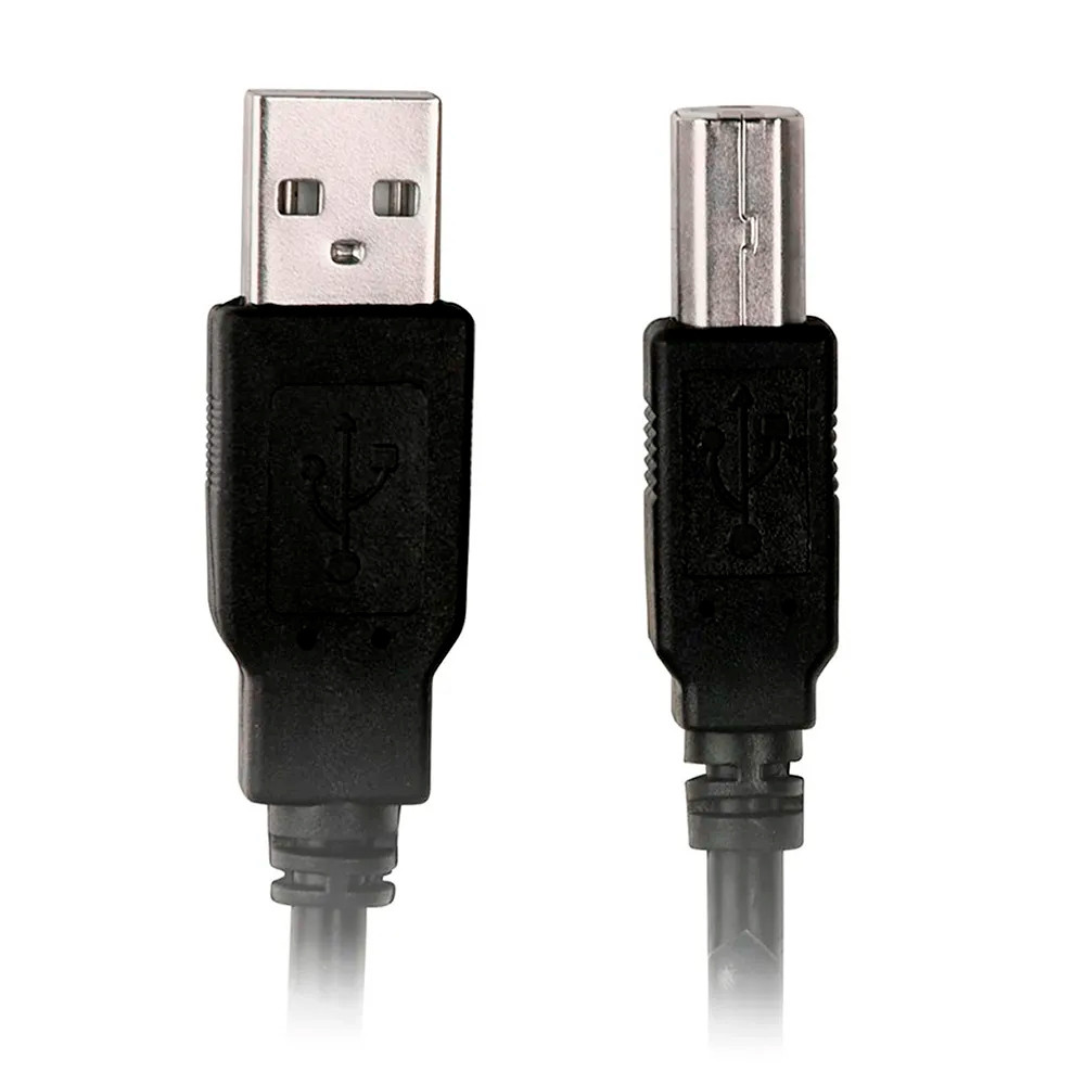 Cabo Para Impressora USB 2.0 A x USB B 3 Metros Plus Cable