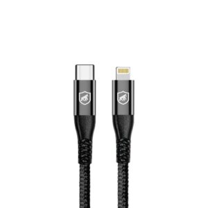 Cabo Raptor Gshield Lightning Tipo C 1m Nylon Balístico Turbo e