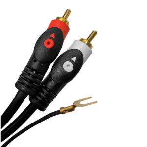 Cabo Rca Estéreo 2X2 4mm Som Automotivo 5 Metros Blindado Flexível