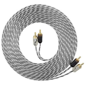 Cabo Rca Som Automotivo Injetado 5 Metros Svart Anti Ruido Stereo