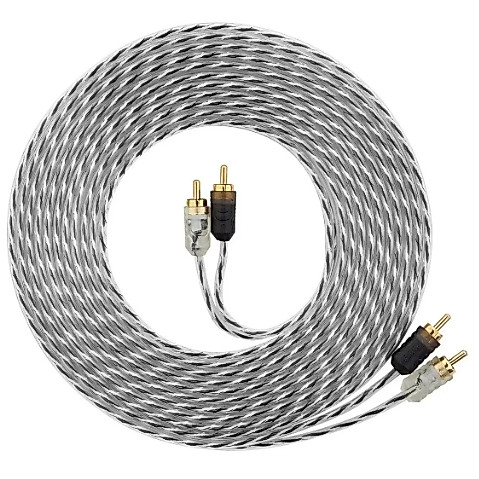 Cabo Rca Som Automotivo Injetado 5 Metros Svart Anti Ruido Stereo